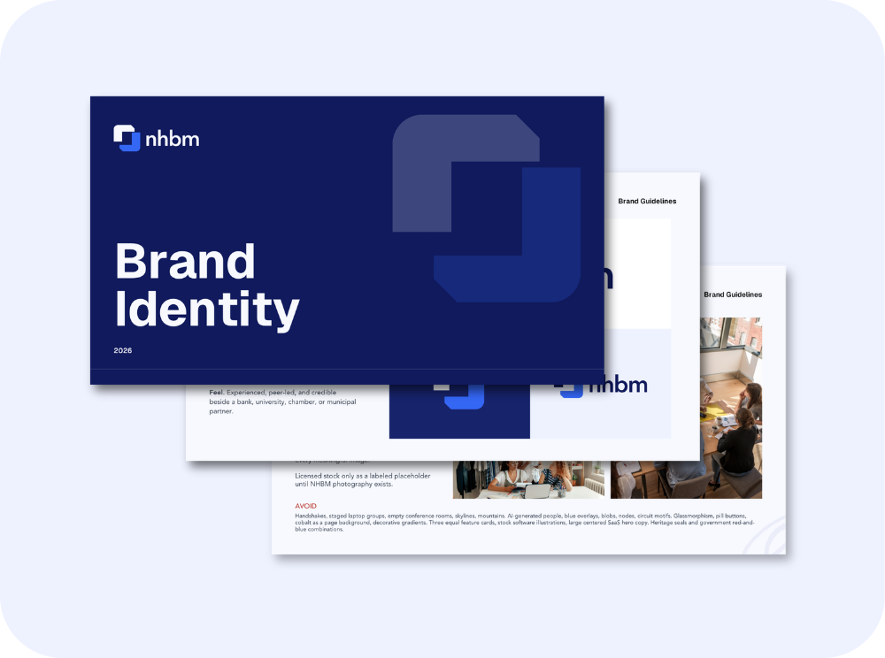 Preview of the nhbm Brand Identity guidelines document
